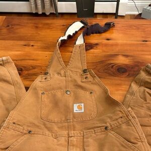 Carhartt Tan Bib Overalls